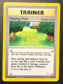 Pokemon Neo Revelation Healing Field Unlimited 61/64 Uncommon NM Condition - Image 1