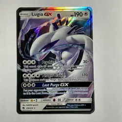 Near Mint Pokemon TCG Lugia GX 159/214 Lost Thunder Ultra Rare Holo NM Sun&moon - Image 1