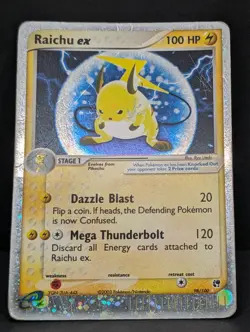 Raichu ex 98/100 Sandstorm Holo Rare Pokemon TCG Nintendo Pikachu HP - Image 3
