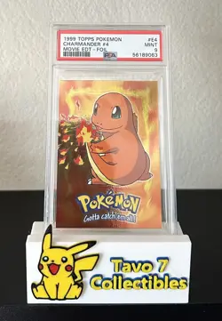 PSA 9 Mint 1999 Topps Pokemon Charmander #4 E4 - Image 1