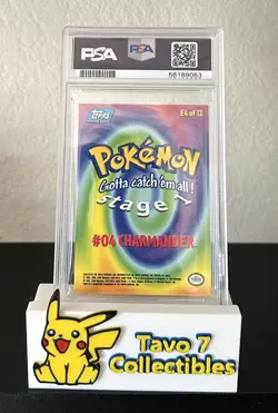 PSA 9 Mint 1999 Topps Pokemon Charmander #4 E4 - Image 2