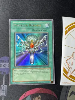 Monster Reborn LOB-118 1st Edition Ultra Rare NA English Legend Of Blue Eyes VLP - Image 4