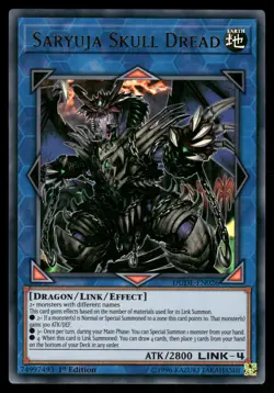Yugioh! Saryuja Skull Dread EXFO-EN048 Secret Rare 1st Ed VLP - Image 1