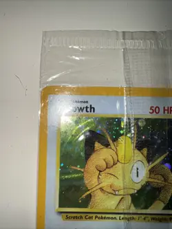 #10 Meowth 2000 Game Boy Black Star Promo Holo Pokemon Card - SEALED - Image 2