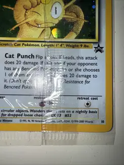 #10 Meowth 2000 Game Boy Black Star Promo Holo Pokemon Card - SEALED - Image 4