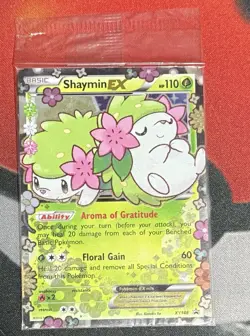 Pokemon TCG Shaymin EX XY148 Holo Black Star Promo Card Sealed - Image 1