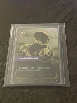 *SEAL OF DISCORD* Foil - Origins : TCG League of Legends - Single Card : NM - Image 1