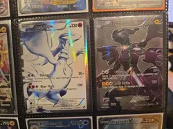 Pokemon TCG Reshiram 113/114 Zekrom 114/114 Black and White Holo Card LP - Image 1