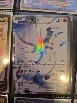 Pokemon TCG Reshiram 113/114 Zekrom 114/114 Black and White Holo Card LP - Image 4