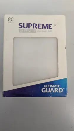 X2 Ultimate Guard Supreme UX Card Sleeves (80 Piece, Red And Transparent - Image 2