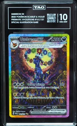 Umbreon EX 161/131 TAG 10 Gem Mint Prismatic Evolutions Pokemon Card - Image 1