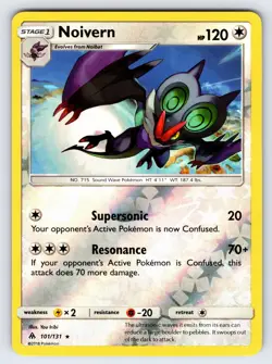 Noivern 101/131 2018 Forbidden Light Pokemon Card Reverse Holo Rare - Vlp - Image 1