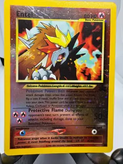 Pokemon TCG Entei #34 Black Star Promo Reverse Holo Card LP good condition - Image 1