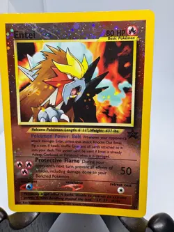 Pokemon TCG Entei #34 Black Star Promo Reverse Holo Card LP good condition - Image 2