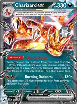 Charizard ex 196 054/091 - Lenticular Jumbo Card Promo - NM - Image 1