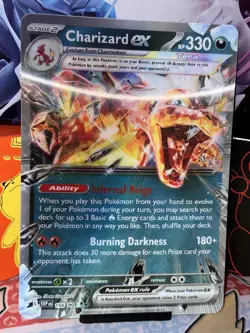 Charizard ex 196 054/091 - Lenticular Jumbo Card Promo - NM - Image 4