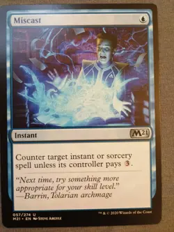 Miscast - Light Play MTG Magic 2021 Core Set - Image 1