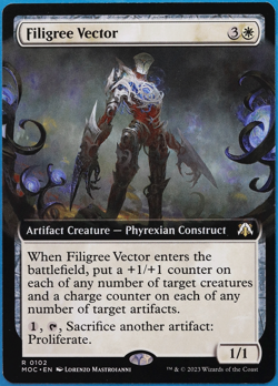 Filigree Vector (Extended Art) March of the Machine Commander NM (506560) - Image 1