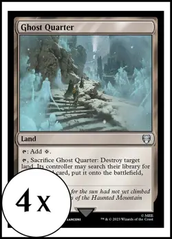 MTG - 4 x Ghost Quarter - Playset 4x x4 - Lord of the Rings Commander - LOTR - Image 1