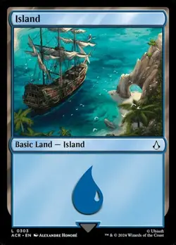 2x Island (#303) ACR NM MTG - Image 1