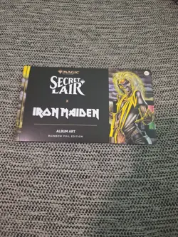 Iron Maiden: Album Art Secret Lair FOIL Sealed IN HAND MTG WIZARDS ALBUM ART - Image 1