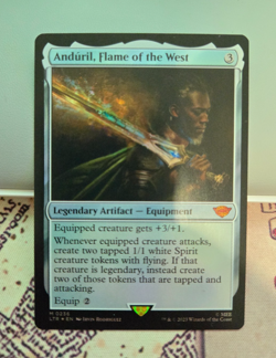 MTG Foil Anduril, Flame of the West Lord of the Rings NM - Image 1