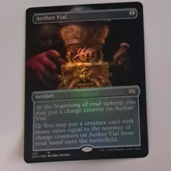 Aether Vial Borderless FOIL NM MTG Double Masters 2022 2X2 Magic Gathering - Image 1