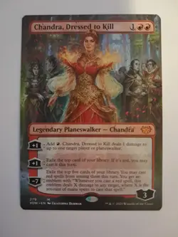Chandra, Dressed to Kill Borderless NM Crimson Vow Magic the Gathering MTG - Image 1