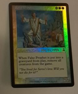False Propher Prerelease FOIL MP MTG Magic the Gathering Urza's Destiny - Image 1
