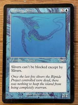 Magic The Gathering Shifting Sliver Legions #52 Blue Uncommon MTG - Image 1