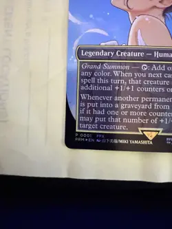 Yuna, Grand Summoner Promo 0001 Final Fantasy Mtg Borderless Foil Ffx 1 - Image 2