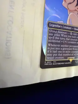 Yuna, Grand Summoner Promo 0001 Final Fantasy Mtg Borderless Foil Ffx 1 - Image 3