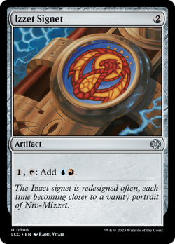 Izzet Signet #306 | Near Mint | The Lost Caverns of Ixalan Commander Magic MTG - Image 1