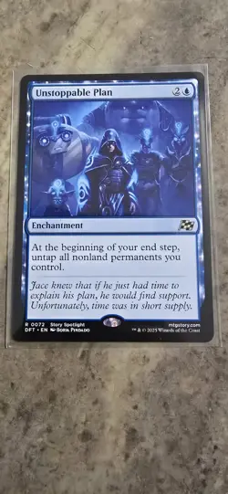 Unstoppable Plan Aetherdrift Regular Enchantment Rare MTG NM - Image 1