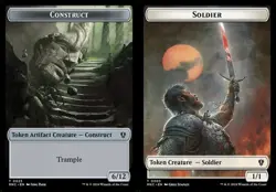 2x Construct // Soldier - Token MKC NM MTG - Image 1