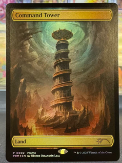 Command Tower Foil Commander Promo Land 0002 Magic the Gathering MTG Textless - Image 1