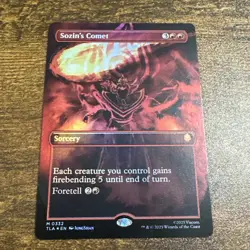 MTG Avatar: The Last Airbende Sozin's Comet (0332) (Borderless) Foil NM - Image 1