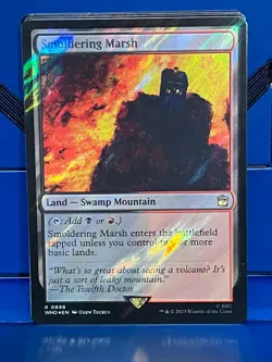 MTG Dr. Who Smoldering Marsh Surge Foil Rare NM/M WHO - Image 1