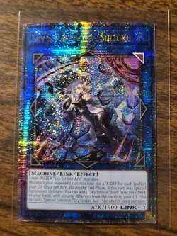 Yugioh! 1x Sky Striker Ace Shizuku Alt RA03-EN043 Quarter Century Secret Rare NM - Image 1