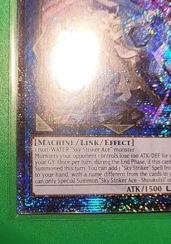 Yugioh! 1x Sky Striker Ace Shizuku Alt RA03-EN043 Quarter Century Secret Rare NM - Image 2