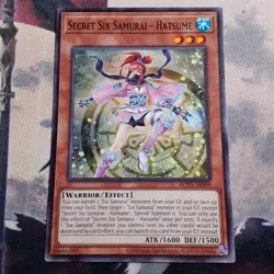 YuGiOh Secret Six Samurai - Hatsume (Asian English) Common, ROTA-AE090, not SPWA - Image 1