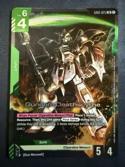 Gundam Card Game Newtype Rising GD01 Gundam Deathscythe GD01-025 LR NM - Image 1