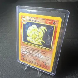 Ninetales Holo Unlimited Rare Pokemon TCG Card 12/102 Base Set LP - Image 1