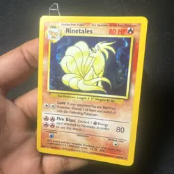 Ninetales Holo Unlimited Rare Pokemon TCG Card 12/102 Base Set LP - Image 5