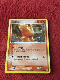 Pokemon Card Slugma 77/109 Stamped Holo Common Team Rocket Returns Played - Image 5