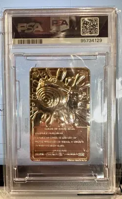 1999 BURGER KING POKEMON GOLD CARD POLIWHIRL NEAR MINT PSA 7 - Image 2