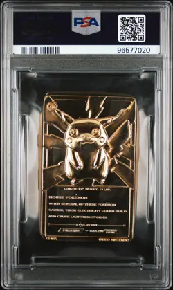PSA 9 MINT POKEMON BURGER KING GOLD CARD 1999 PIKACHU ?POP 6! - Image 2
