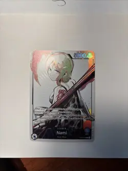 Nami DIY Alt Art OP03-040 Leader Mighty Enemies ONE PIECE Card Game English - Image 2