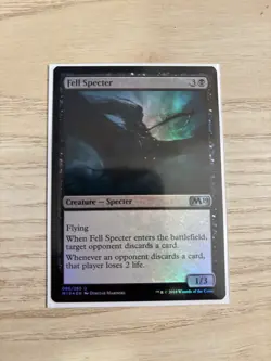 FOIL Fell Specter M19 096 NM MTG Magic card English - Image 1