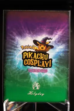 Mario #E31 Pink Holo Box Hit Pikachu Cosplay Pokemon Card - Image 2